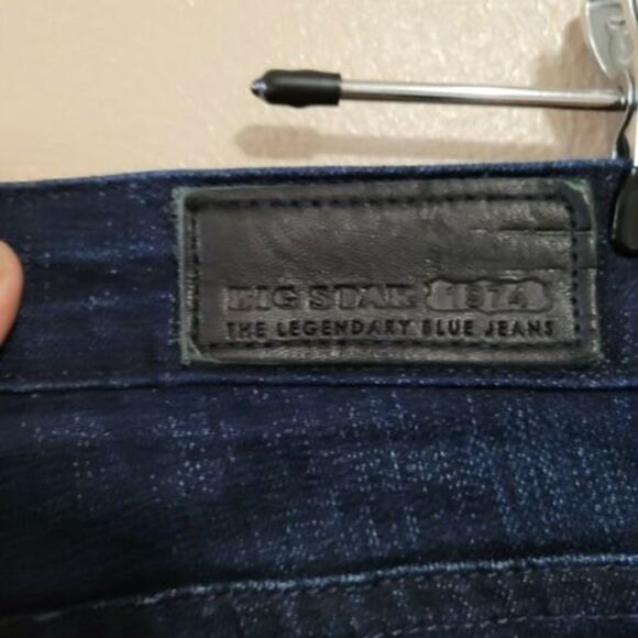 Big Star Blue Dark Wash Sarah Slim Bootcut Size 28P - Picture 3 of 10